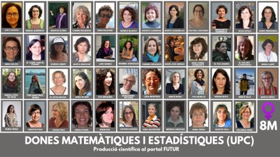 Mosaic homenatge de les dones matemàtiques i estadístiques de la UPC
