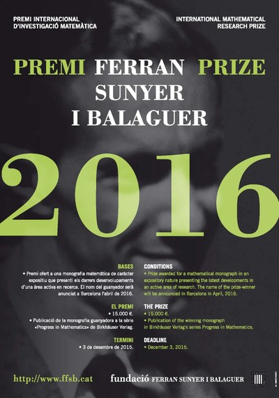 Premi Ferran Sunyer i Balaguer 2016
