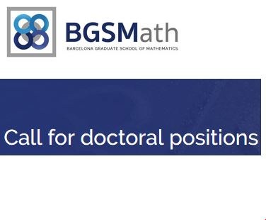 Propera convocatòria de 4 places de doctorat a la BGSMath