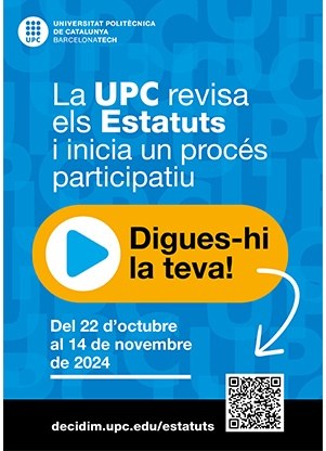 Publicat l'avantprojecte dels Estatuts de la UPC: digues-hi la teva!