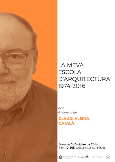 Reconeixement i homenatge al professor Claudi Alsina en motiu de la seva jubilació