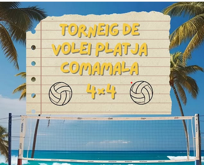 Torneig de vòlei platja 4×4 Comamala organitzat pel Club d'Esports de l'FME (CEFME)